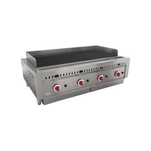 Grillade charcoal gaz à poser 4 zones - Puissance : 36 kW