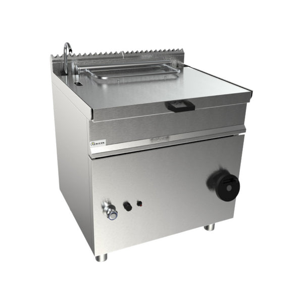 Sauteuse basculante à gaz. Renversement manuel 800x700x850mm