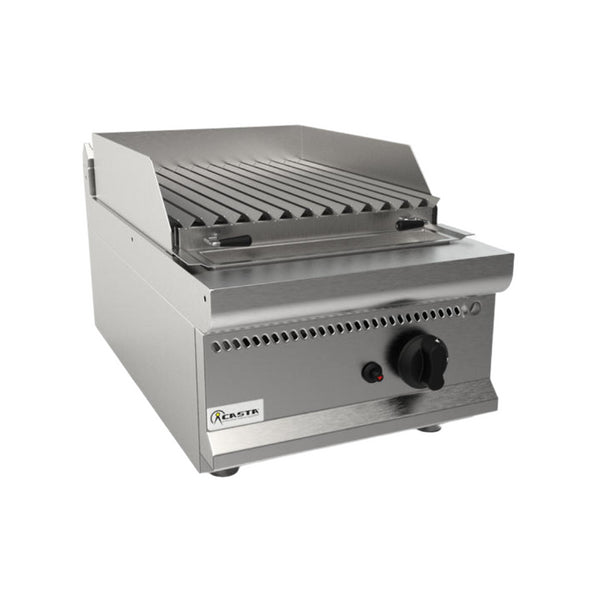 Grillade à pierres volcaniques modèle à poser 1 grille 400x700x270mm