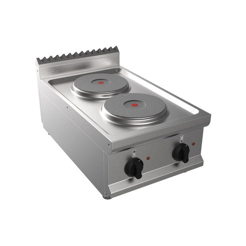 Cuisinière électrique 2 feux à poser 400x700x270mm 5.2kW