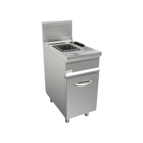 Friteuse à gaz sur meuble avec porte 13L 400x700x850mm 11.2kW