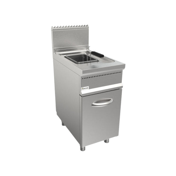 Friteuse à gaz sur meuble avec porte 13L 400x700x850mm 11.2kW
