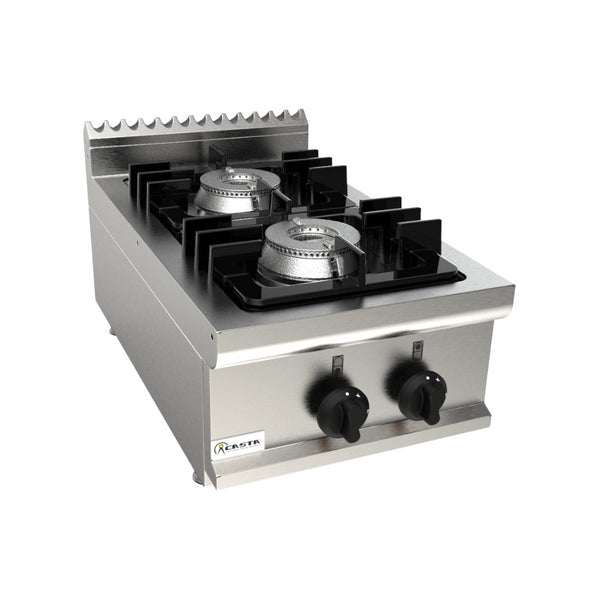 Cuisinière gaz à poser 2 feux 400x700x270mm 15kW