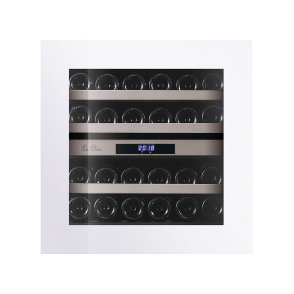 Cave à vin inox 2 zones - 24 bouteilles - +5/+10°C et +10/+18°C