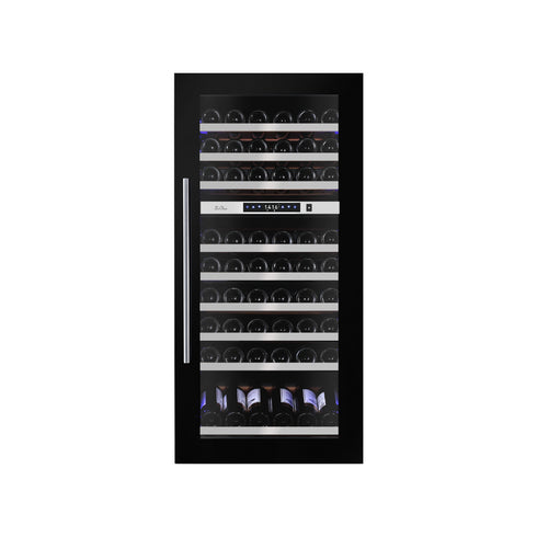 Cave à vin noir 2 zones - 72 bouteilles - +5/+20°C et +5/+20°C