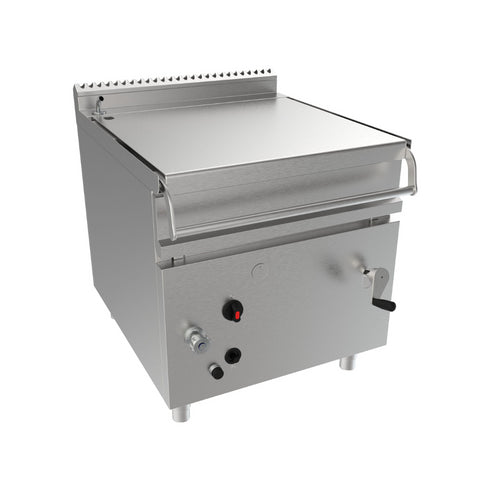 Sauteuse basculante à gaz. Renversement manuel 800x900x850mm