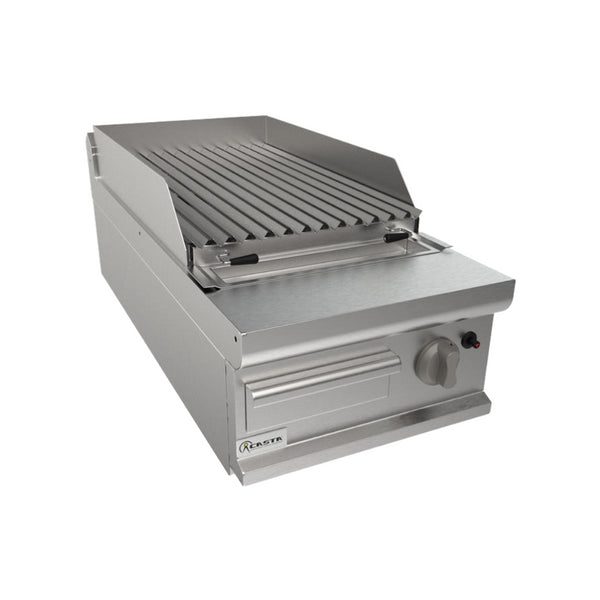 Grillade à pierres volcaniques à poser 400x900x270mm