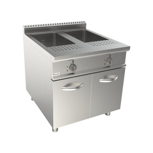 Cuiseur à pâtes électrique 2 bacs 80L 800x900x850mm