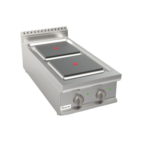 Cuisinière électrique 2 feux à poser 400x900x270mm 8kW