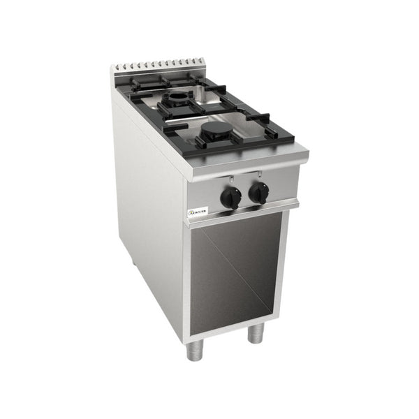 Cuisinière gaz sur meuble ouvert 2 feux 400x900x850mm 14