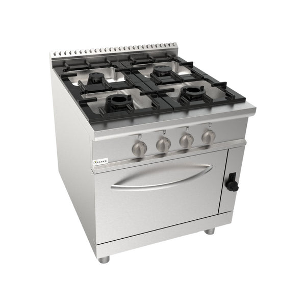 Cuisinière gaz sur four gaz 4 feux 800x900x850mm 37