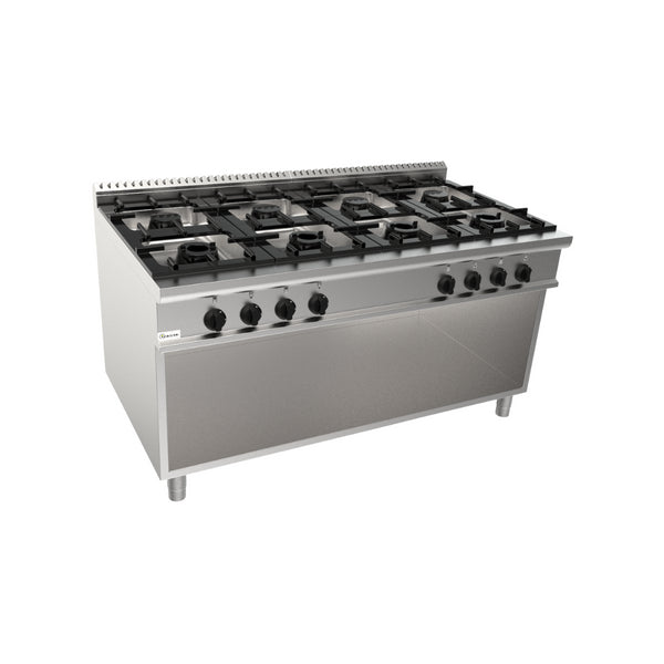 Cuisinière gaz sur meuble ouvert 8 feux 1600x900x850mm 59