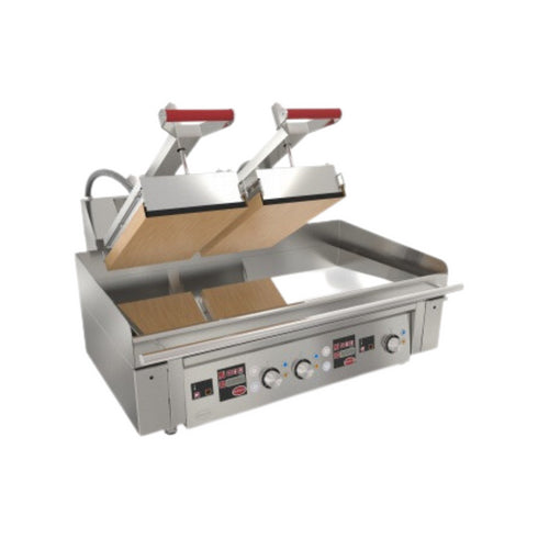 Plancha électrique à poser 3 zones + 1 presse CLAM - Puissance : 16 kW 400V