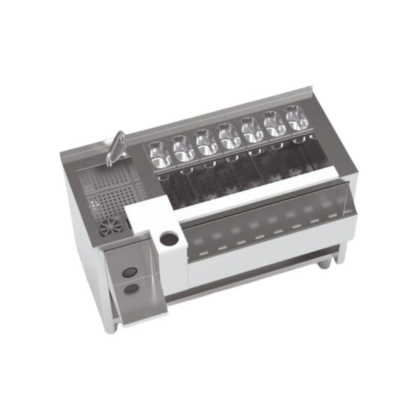 Meuble cocktail non réfrigérée avec évier à gauche - 1200x745x900mm