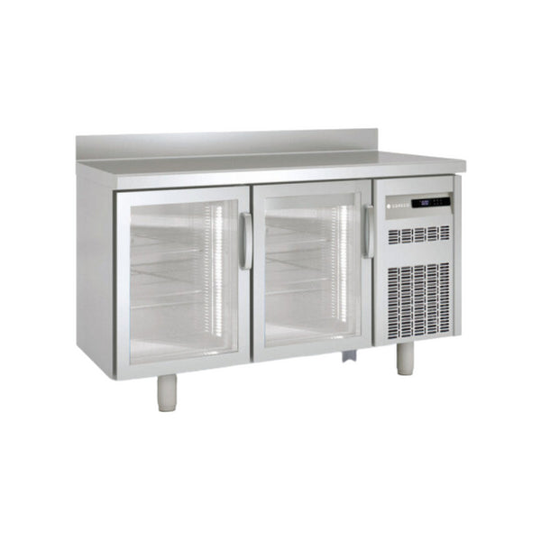 Meuble snack réfrigérée négative -20°/-15°C gamme TOP - 2 portes vitrées - 1495x600x850mm