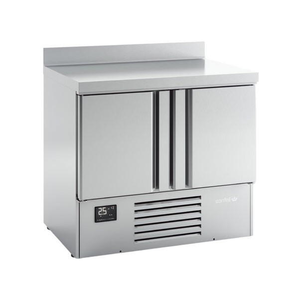 Desserte réfrigérée positive 0/+6°C 2 portes 978x700x885mm