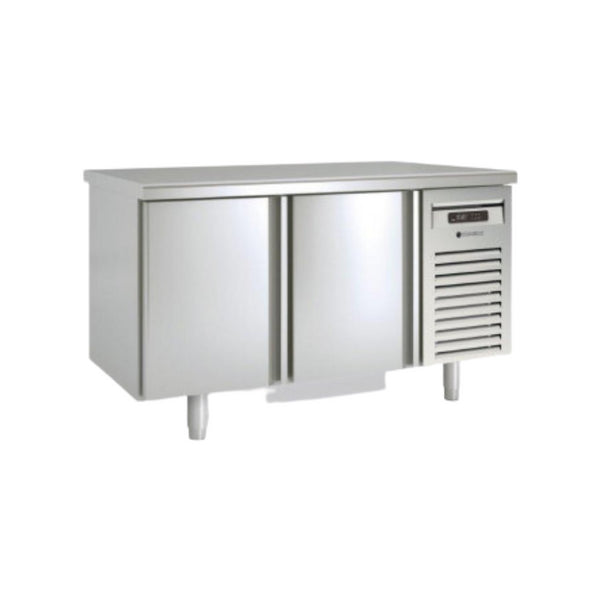 Meuble GN 1/1 Traversant réfrigérée positive -2/+8°C gamme TOP - 2 portes pleines - 1345x700x850mm