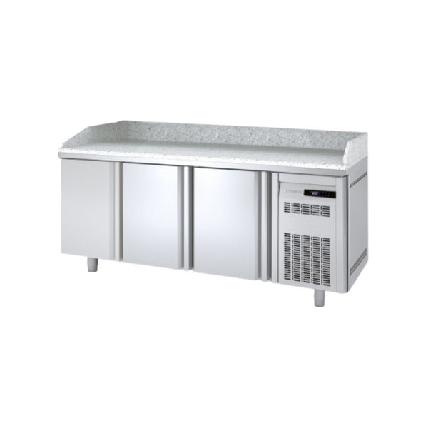 Meuble à pizza 600 réfrigérée positive 0/+8°C gamme TOP - 3 portes - 2020x600x850mm