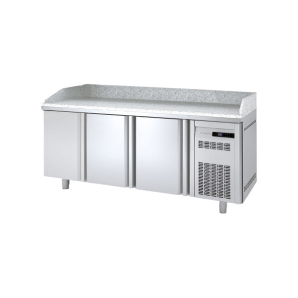 Meuble à pizza 700 réfrigérée positive 0/+8°C gamme TOP - 3 portes - 1795x700x850mm