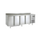 Meuble GN 1/1 réfrigérée positive -2/+8°C gamme TOP - 4 portes pleines - 2245x700x850mm