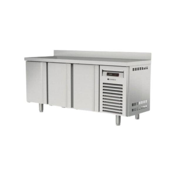 Meuble snack réfrigérée positive -2/+8°C gamme TOP - 3 portes pleines - 2020x600x850mm