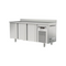 Meuble snack réfrigérée positive -2/+8°C gamme TOP - 3 portes pleines - 2020x600x850mm