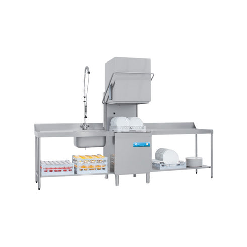 Lave vaisselle à capot NIAGARA - Panier 500x500mm - Passage : 450mm - Triphasé 400V