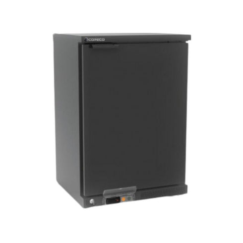 Arrière bar noir 1 porte pleine battante +2/+8°C - 620x520x850mm