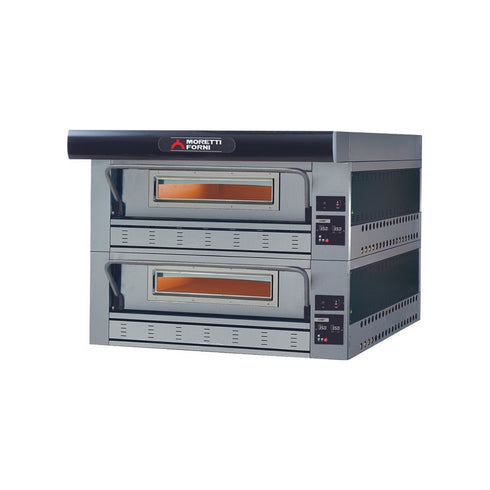 Four à pizza SERIE P Gaz 2 niveaux sans support - 2 x 9 pizzas