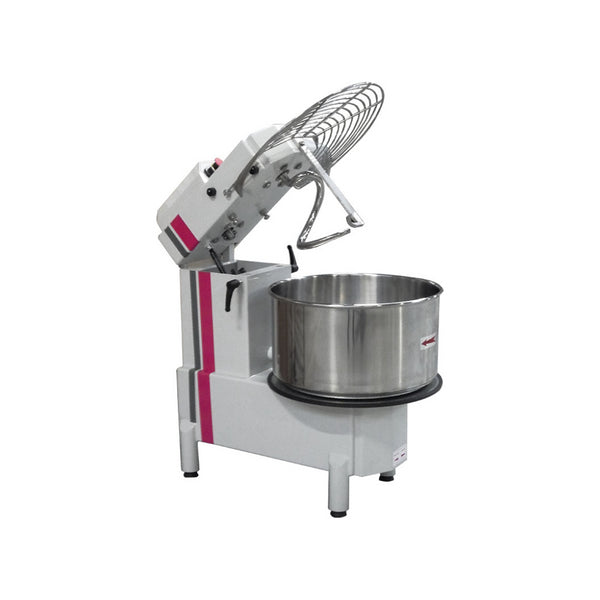 Pétrin à spirale 25 Kg - Tête relevable - 2 vitesses - Triphasé 400V
