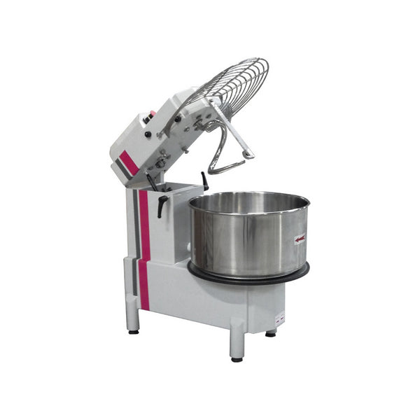 Pétrin à spirale 38 Kg - Tête relevable - 2 vitesses - Triphasé 400V