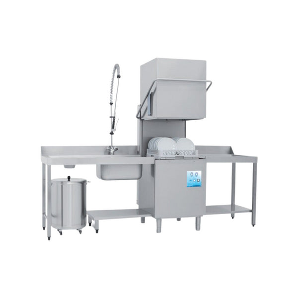 Lave vaisselle à capot PLUVIA - Panier 500x500mm - Passage : 450mm - Triphasé 400V