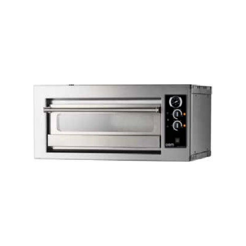 Four à pizza 1 niveau mécanique - 2 pizzas 30cm - 882x573x390mm - Monophasé ou Triphasé