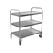 Chariot de service en inox sur 3 niveaux 845x525x940mm