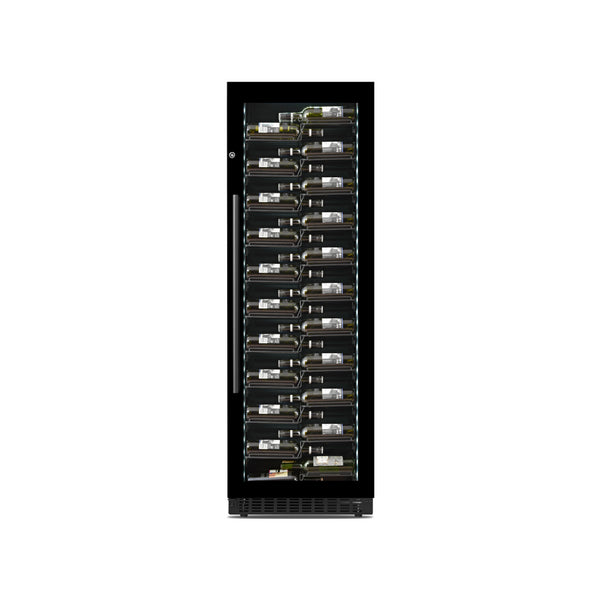 Cave à vin noir 1 zone - 132 bouteilles - +5/+20°C