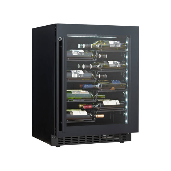 Cave à vin noir 1 zone - 36 bouteilles - +5/+20°C