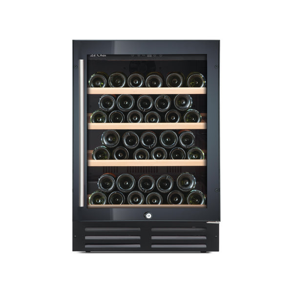 Cave à vin noir 1 zone - 42 bouteilles - +5/+22°C