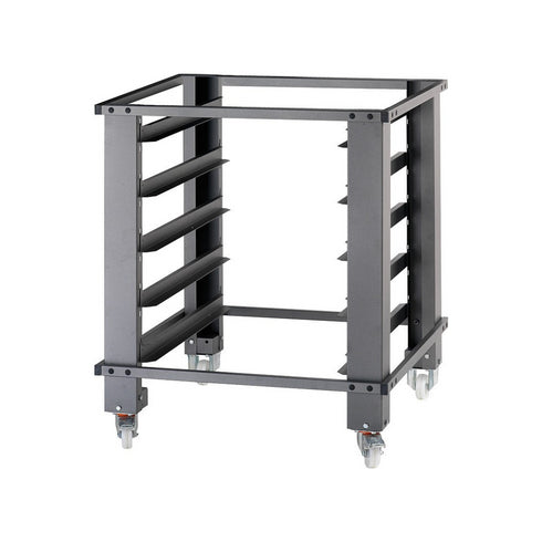 Support de four à pizza IDECK 105.105 sur roulettes + 6 glissière - Hauteur 1000mm