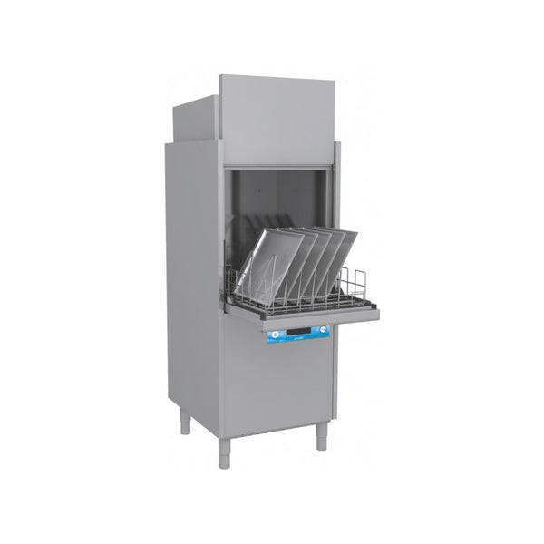 Lave batterie RIVER - Panier 560x630mm - Passage : 650mm - avec condenseur de buée - avec pompe de vidange - Triphasé 400V