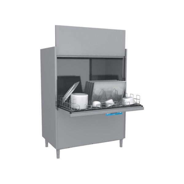 Lave batterie RIVER - Panier 1310x700mm - Passage : 850mm - avec pompe de vidange - Triphasé 400V