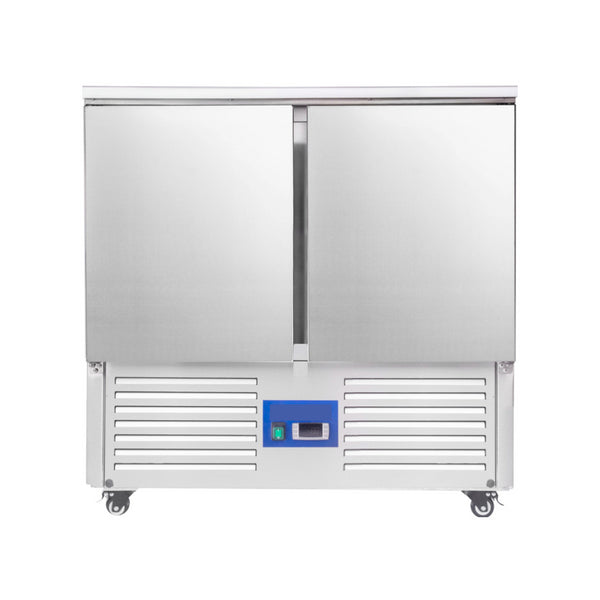 Saladette réfrigérée positive +2/+8°C 2 portes 900x700x885mm