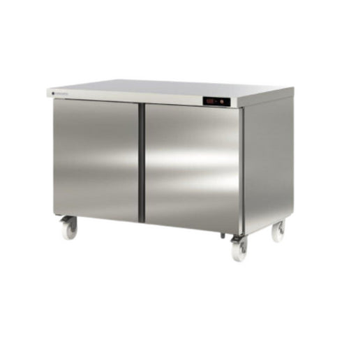 Meuble froid haut rendement réfrigérée positive -2/+8°C gamme TOP - 2 portes pleines - 1228x805x915mm