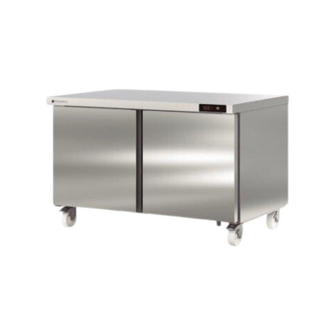 Meuble froid haut rendement réfrigérée positive -2/+8°C gamme TOP - 2 portes pleines - 1532x805x915mm