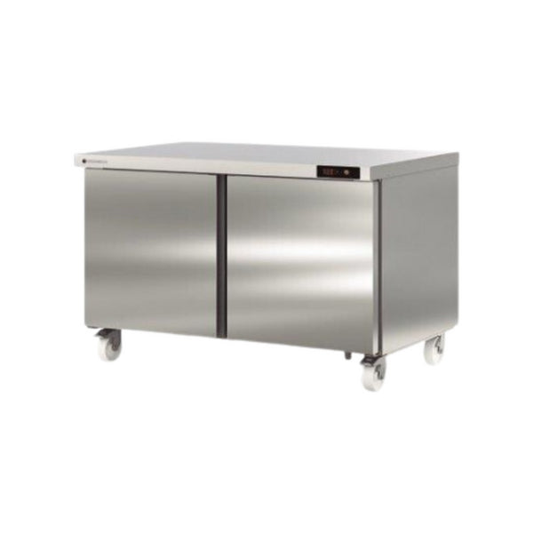 Meuble froid haut rendement réfrigérée positive -2/+8°C gamme TOP - 2 portes pleines - 1532x805x915mm