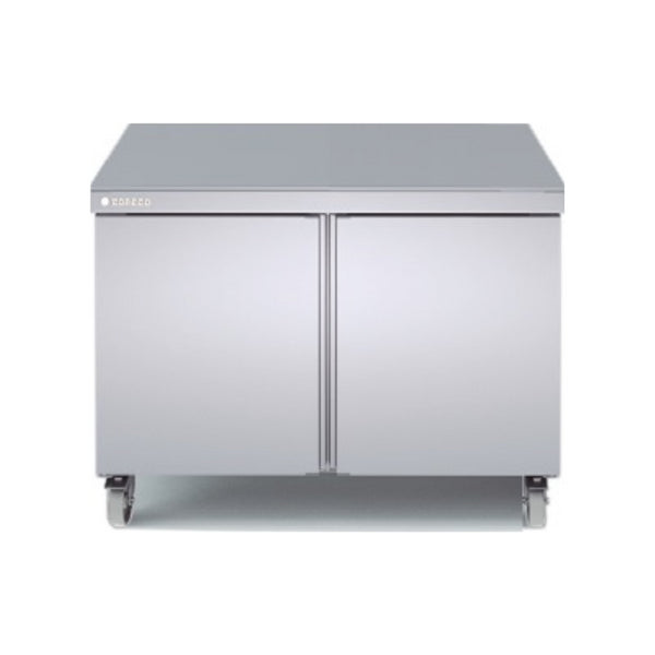 Meuble froid haut rendement réfrigérée négative -15/-20°C gamme TOP - 2 portes pleines - 1228x805x915mm