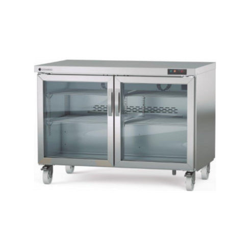 Meuble froid haut rendement réfrigérée positive -2/+8°C gamme TOP - 2 portes vitrées - 1228x805x915mm