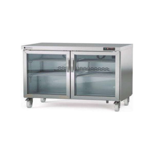 Meuble froid haut rendement réfrigérée positive -2/+8°C gamme TOP - 2 portes vitrées - 1532x805x915mm