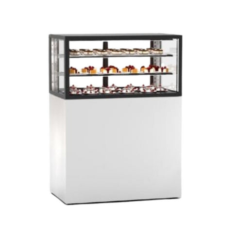 Vitrine de présentation neutre libre service 3 niveaux - 1000