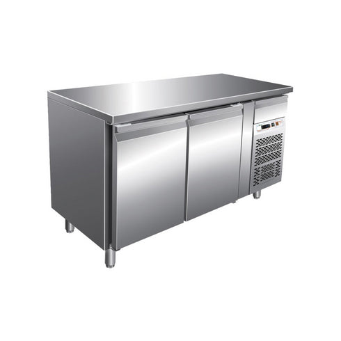 Desserte réfrigérée positive -2/+8°C 2 portes 1360x600x850mm