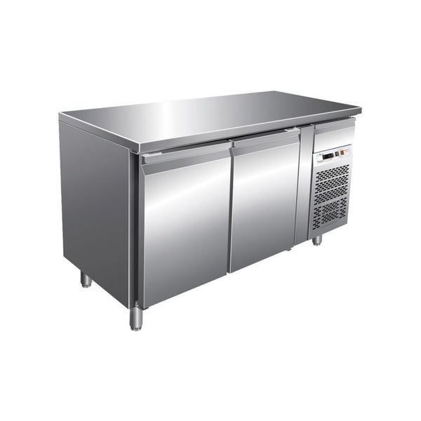 Desserte réfrigérée positive -2/+8°C 2 portes 1360x600x850mm